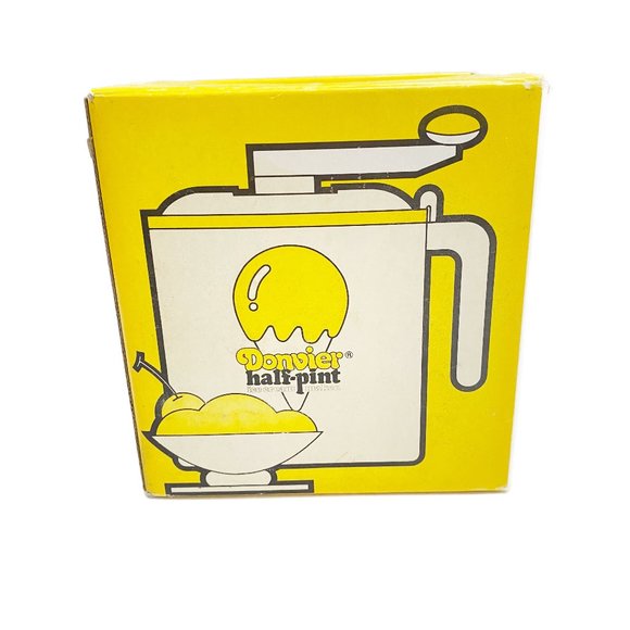 Donvier Kitchen Vintage 98s Donvier Halfpint Ice Cream Maker Hand